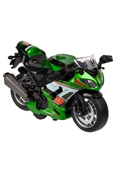 OEM Green Racing Motorcycle with Sound & Lights 1:14