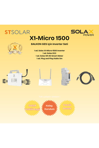 SOLAX BALKON GES (GÜNEŞ ENERJİSİ) İÇİN MICRO INVERTER SETİ 1500W