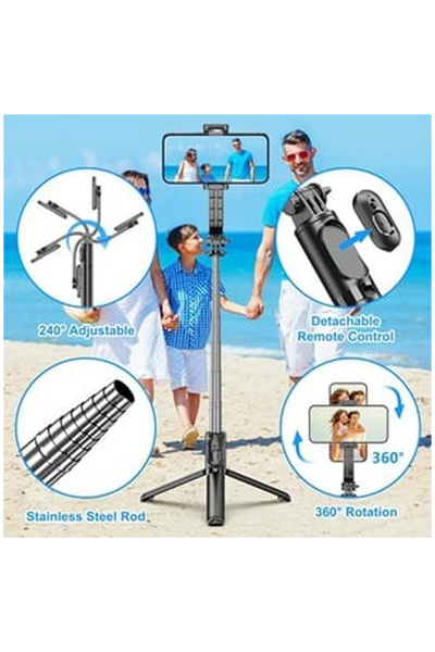 OEM Selfie stick premium cu Bluetooth 350-1800mm