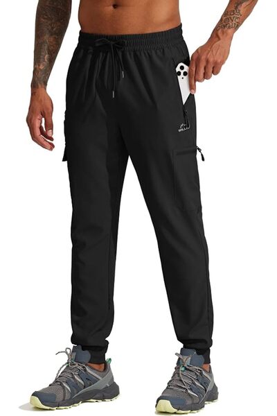 GENERAL WILLIT Men's Hiking Joggers Travel Athletic Pants Lightweight Quick D...