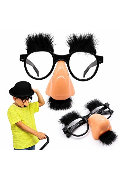 MASHASHOP Αστεία γυαλιά με μύτη, φρύδια και μουστάκι, Απόκριες, καρναβάλι, 1 ...