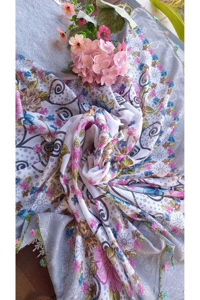 Bircan Hediyelik Needlepoint Scarf, Writing Headscarf, Writing Cloth, Prayer ...