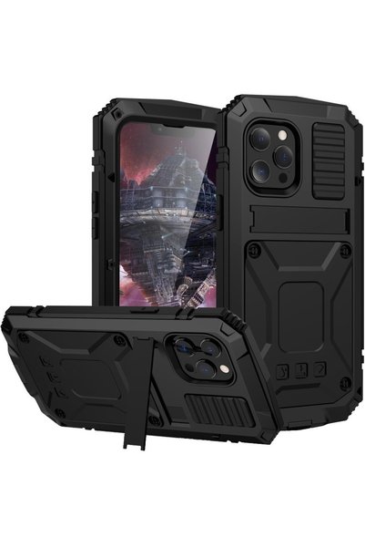 R-JUST Husă blindată pentru iPhone 12 Pro Max, R-JUST, neagră