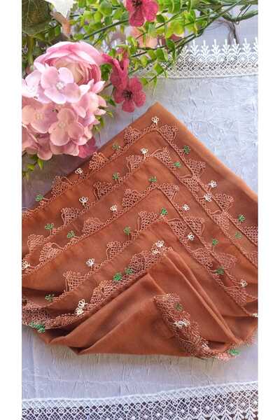 Bircan Hediyelik Needlepoint Scarf, Writing Headscarf, Prayer Cloth