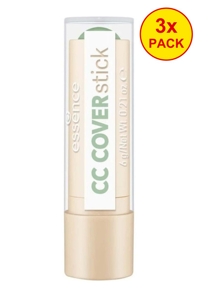 Essence 3 броя CC коректор стик, зелен 10, Essence, 6 г