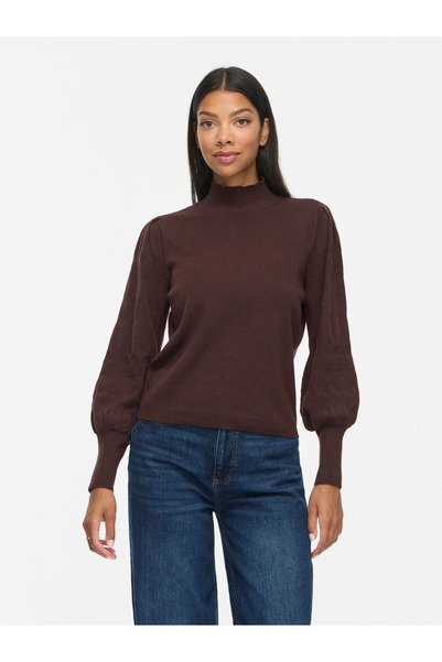 VILA Strickpullover VIKERRY Stehkragen