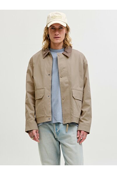 Jack & Jones Мъжко бежово функционално яке Jwhriver Noos