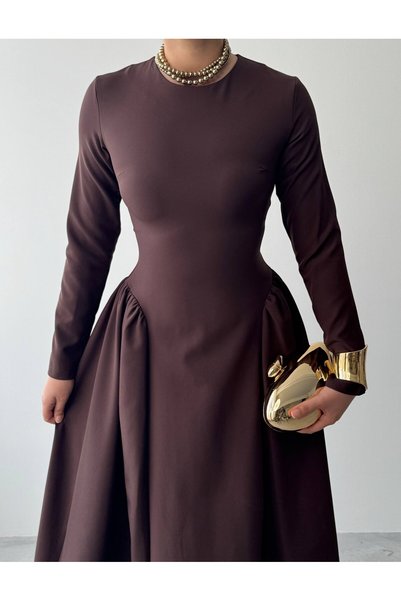 conconmoda Loks Midi Elbise