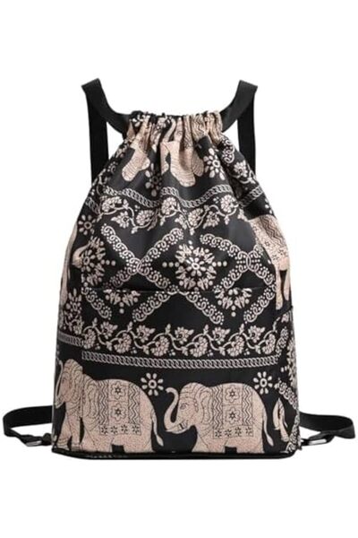 HaveLovely Waterproof Drawstring Backpack Bag with Large Capacity, Foldable G...