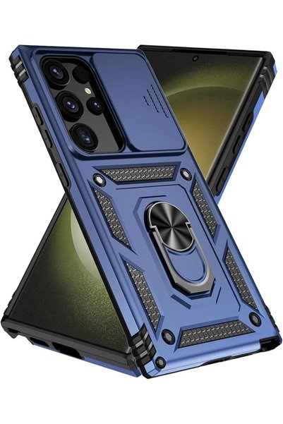 AXIYIBZI Compatible with Samsung Galaxy S25 Ultra Case Built in Slide Camera ...