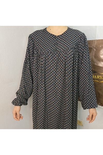 hoaryage Viscose Fabric Long Robe Dress Comfortable Fit Oversize Casual Stylish Hijab Dress, 100% Cotton