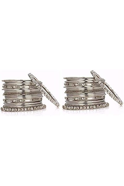 Efulgenz Oxidized Indian Bangles for Women Indian Jewelry Boho Vintage Antiqu...