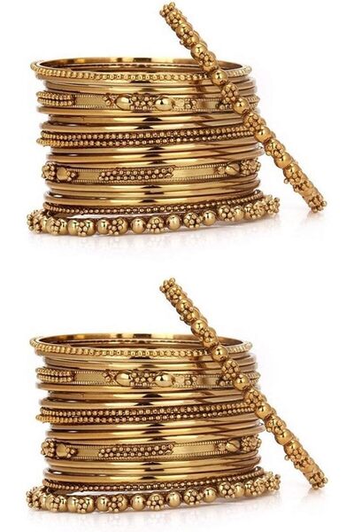 Efulgenz Oxidized Indian Bangles for Women Indian Jewelry Boho Vintage Antiqu...