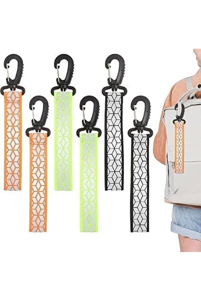 Novax 6 Pcs Reflective Straps, Reflective Backpack Tags