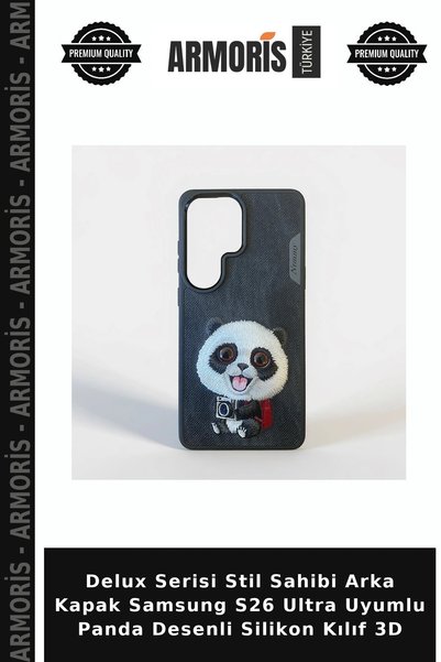 Armoris Delux Series Stylish Back Cover Samsung S26 Ultra Compatible Panda Pa...