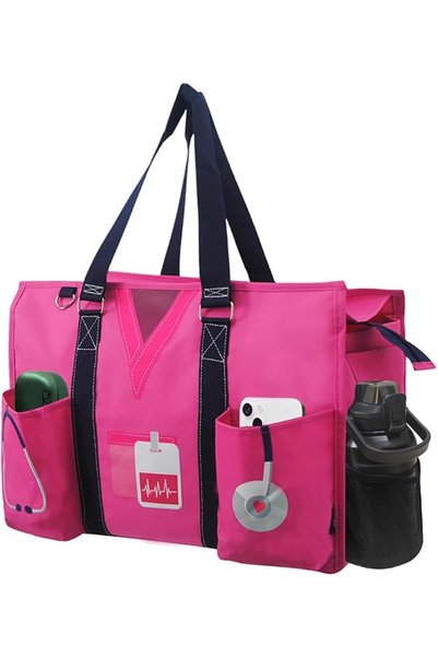 NGIL Zip-Top Tote Bag with Exterior Pockets for Working Women, Teachers, Nurs...