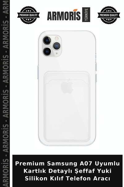 Armoris Premium Samsung A07 Compatible Card Holder Detailed Transparent Yuki ...
