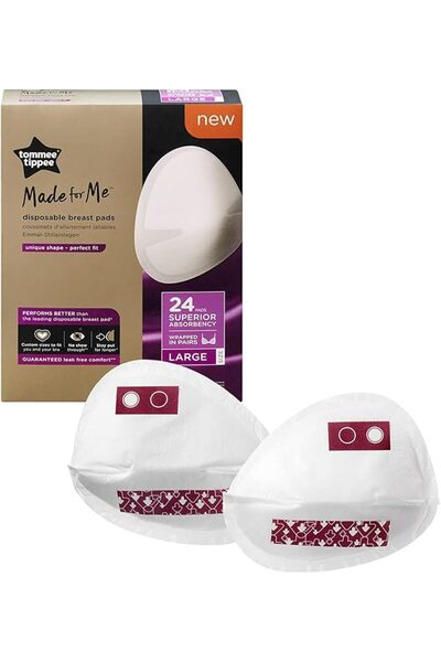 tommee tippee Tommee Tippee Made for Me Daily Disposable Breast Pads, Soft, A...
