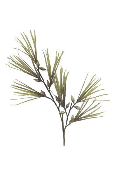 inart Διακοσμητικό Κλαδί Φυτού, Πράσινο Χαρτί, 121 εκ.