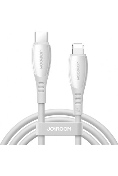 Joyroom Cablu Date si Incarcare USB-C - Lightning S-A59 Vibrant, 30W, 1.2m, Alb