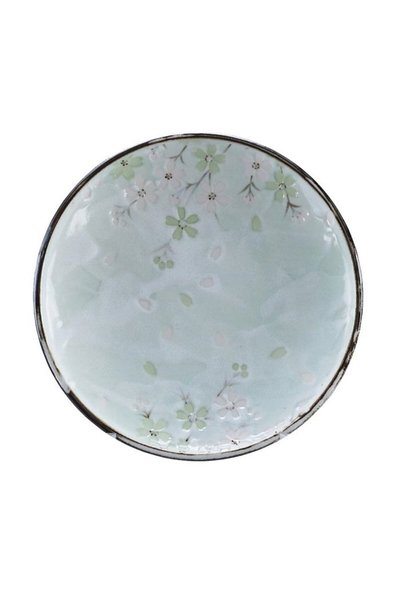 Tokyo Design Κόσμος 7801 Πράσινο Κεραμικό Πιάτο, 19,5 εκ.