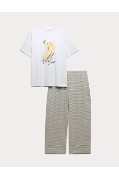 Marks & Spencer Desenli Pijama Takımı