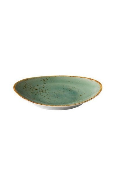 Q Authentic Πιατέλα σερβιρίσματος από πορσελάνη Aqua, 17,1 x 14,8 εκ.