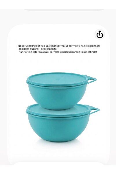 Tupperware Miksim 1.3 Lt 2 Adet Görseldeki Renk