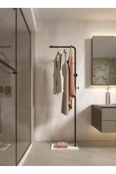 Arabest Space-Saving Metal Coat Rack with Durable Slate Base,67-Inch Modern S...