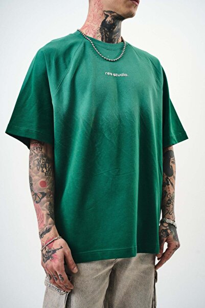 Respire Tricou Oversize Bărbați, Tricou Supradimensionat Streetwear cu Croial...