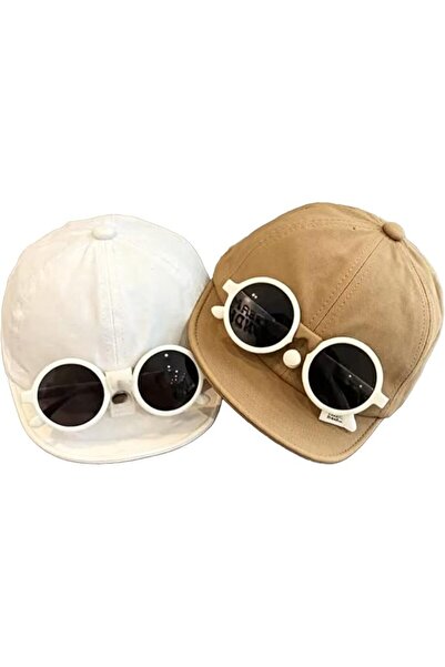 ANYUAN Kids Baseball Cap with Detachable Clip‑on Sunglasses, Breathable Soft ...