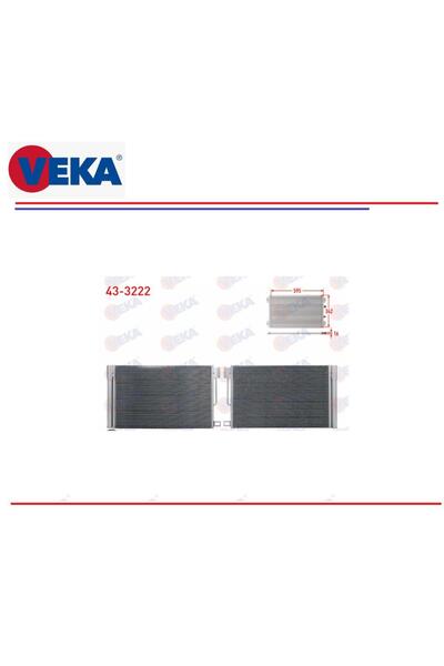 Veka KLİMA RADYATÖRÜ EVO FİORİNO PUNTO 2 99+ GRANDE PUNTO BİPPER NEMO CORSA D E BENZİN/DİZEL 1850119
