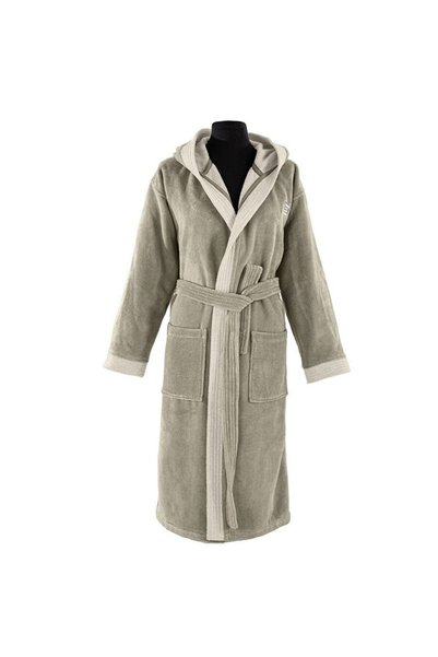 Guy Laroche Μπουρνούζι με μονόγραμμα, Χακί, X-Large, 60% Βαμβάκι, 40% Πολυεστ...