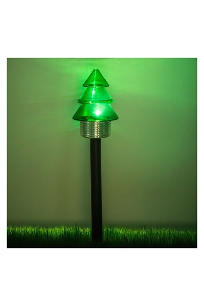 OEM Felinar Solar de Crăciun 41 cm, Brad Verde sau Baston Roșu-Alb – Decor Ex...