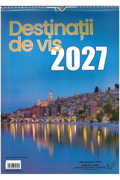 Maxim Concept Calendar destinatii de lux 2027, format A3, Jack & Junior