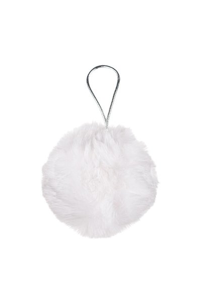 OEM Ornament Brad de Crăciun Glob Blana Albă Ø8 cm – Atmosferă Festivă pentru...