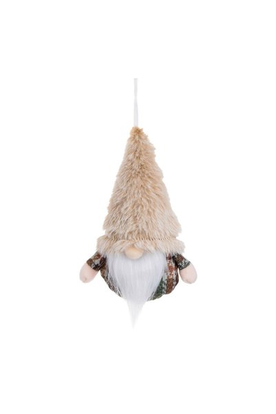 OEM Ornament Brad de Crăciun Figurină Gnome cu Căciulă cu Blana Artificiala B...