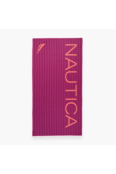 Nautica Nau Positive Μωβ Πετσέτα Θαλάσσης από Μικροΐνες, 80 x 160 εκ.