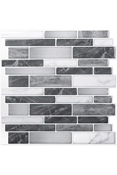 Art3d Plăci Autoadezive Backsplash Marmură, 30x30cm, Set 10 Bucăți