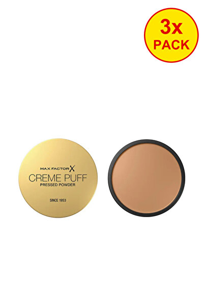 Max Factor Pachet de 3 pudră compactă cu finisaj mat CREME PUFF # 13 nou bej ...
