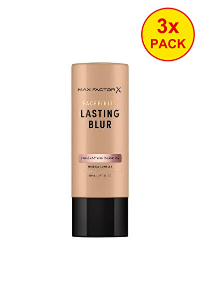 Max Factor 3x PACK Facefinity Lasting Blur Liquid Foundation 105N Soft Beige,...
