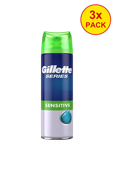 Gillette 3x Pachet Gel de ras Seria Sensitive 200 ml