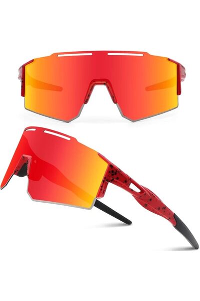 GENERAL Ukoly Cycling Sunglasses for Men Women with 3 Interchangeable Lenses,...