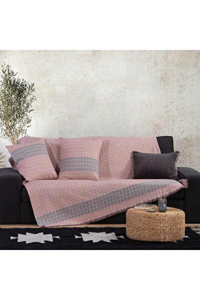 Nef Nef Homeware Nef-Nef Ροζ Γκουαβέρ Ριχτάρι για Τριθέσιο Καναπέ, 170 x 300 εκ.