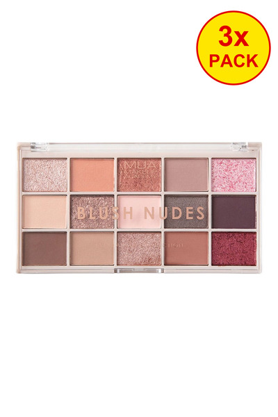Make Up Academy 3x PACK 15 Pieces Nude Blush Palette
