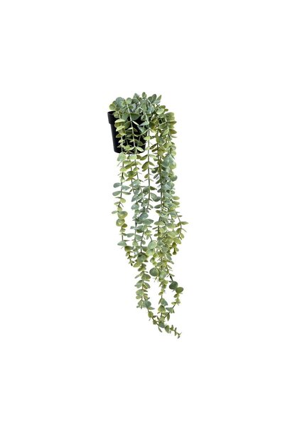 OEM Ghiveci Decorativ din Plastic Negru cu Plantă Artificială Curgatoare de E...