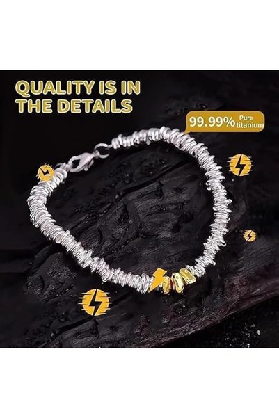 X SPRING سوار مغناطيسي، سوار معصم مضاد للكهرباء الساكنة للنساء والرجال، سوار مغناطيسي يزيل الكهرباء الساكنة