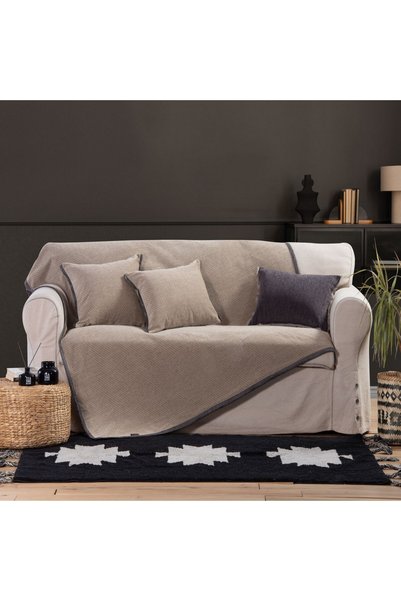 Nef Nef Homeware Nef-Nef Μπεζ Ριχτάρι για Πολυθρόνα, 170 x 180 εκ.
