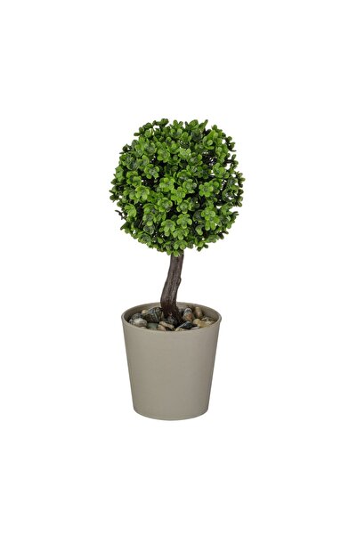 OEM Ghiveci Decorativ Taupe cu Plantă Artificială Bonsai 18 cm – Decor Realis...