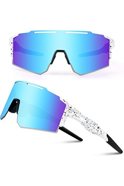 GENERAL Ukoly Cycling Sunglasses for Men Women with 3 Interchangeable Lenses,...